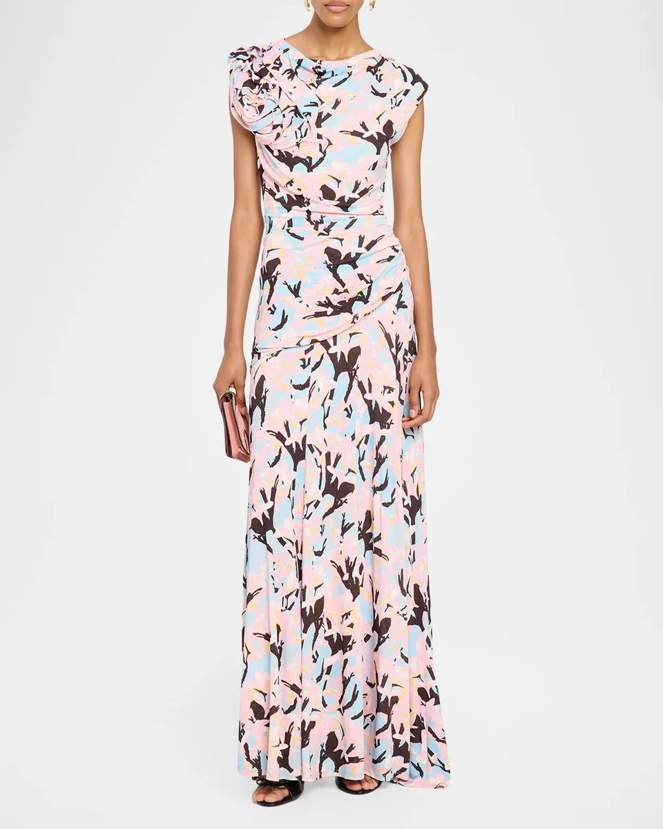 Ulla Johnson x Cassi Namoda Daphne Floral Jersey Maxi Dress | Thumbnail 2