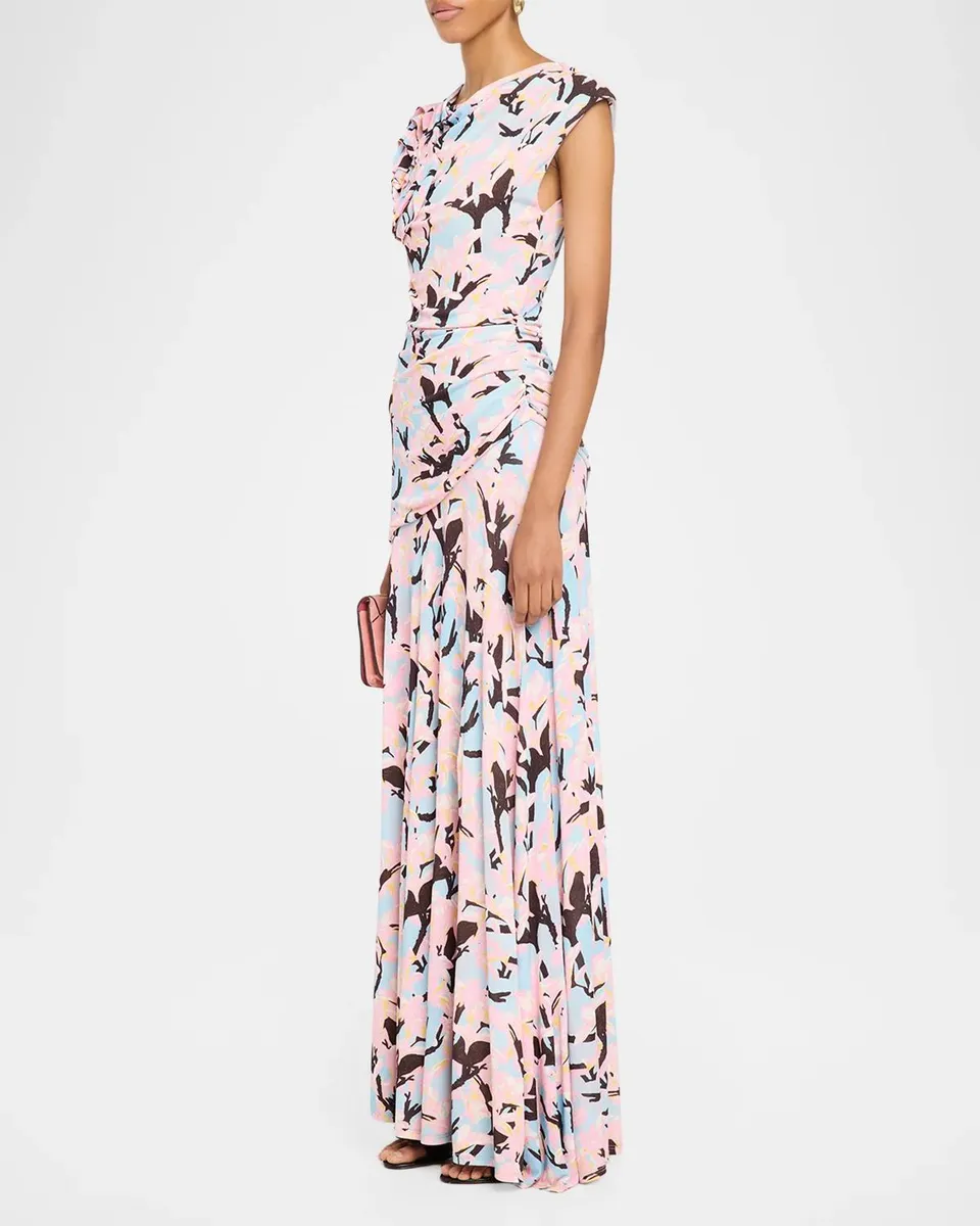 Ulla Johnson x Cassi Namoda Daphne Floral Jersey Maxi Dress | Thumbnail 4