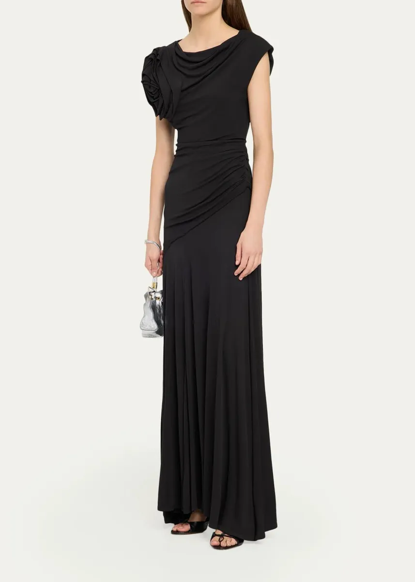 Ulla Johnson Daphne 3D Rosette Gown | Thumbnail 4 Ulla Johnson Daphne 3D Rosette Gown | Thumbnail 4