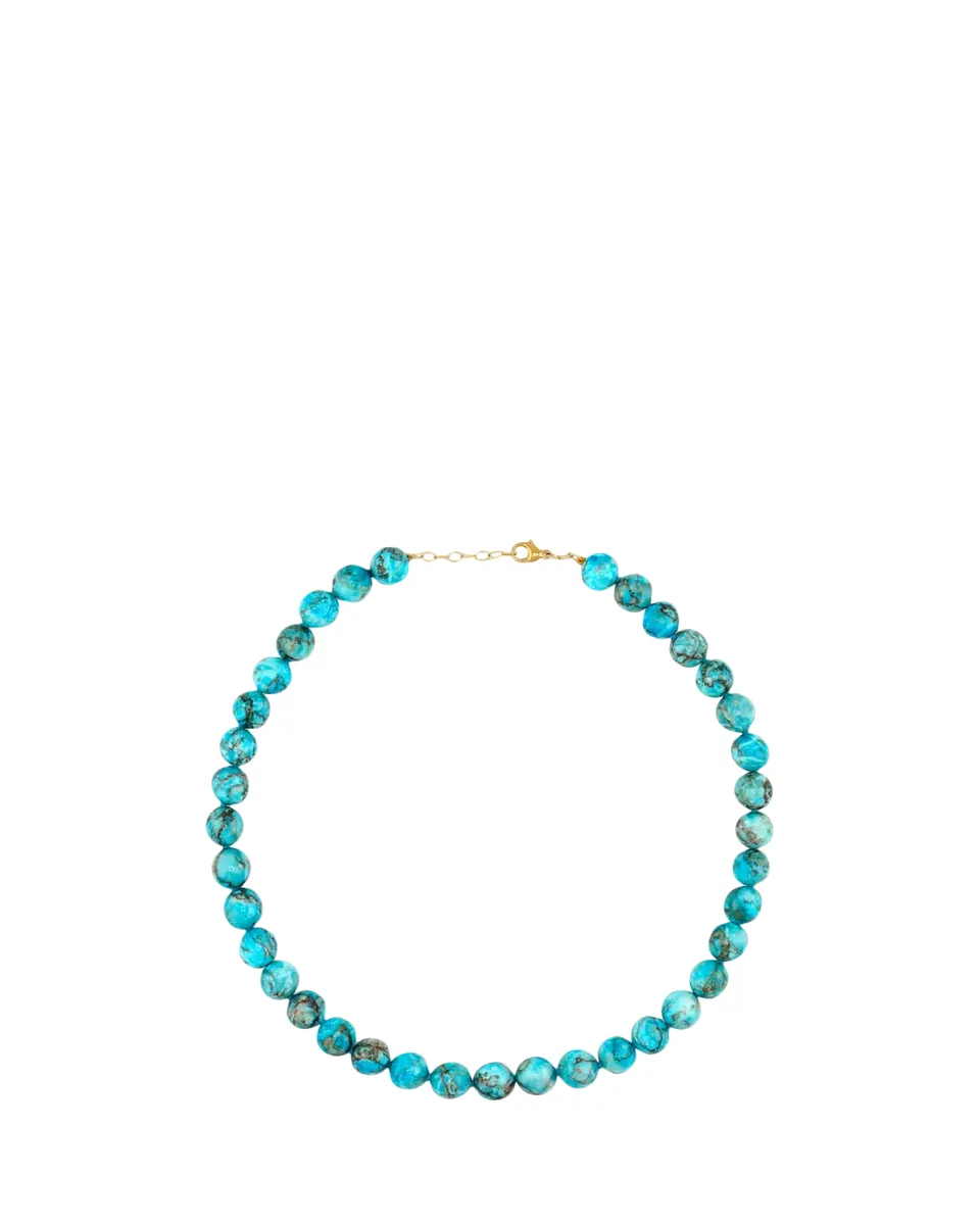 JIA JIA 14K Yellow Gold & Turquoise Jumbo Beaded Necklace | Thumbnail 2 JIA JIA 14K Yellow Gold & Turquoise Jumbo Beaded Necklace | Thumbnail 2