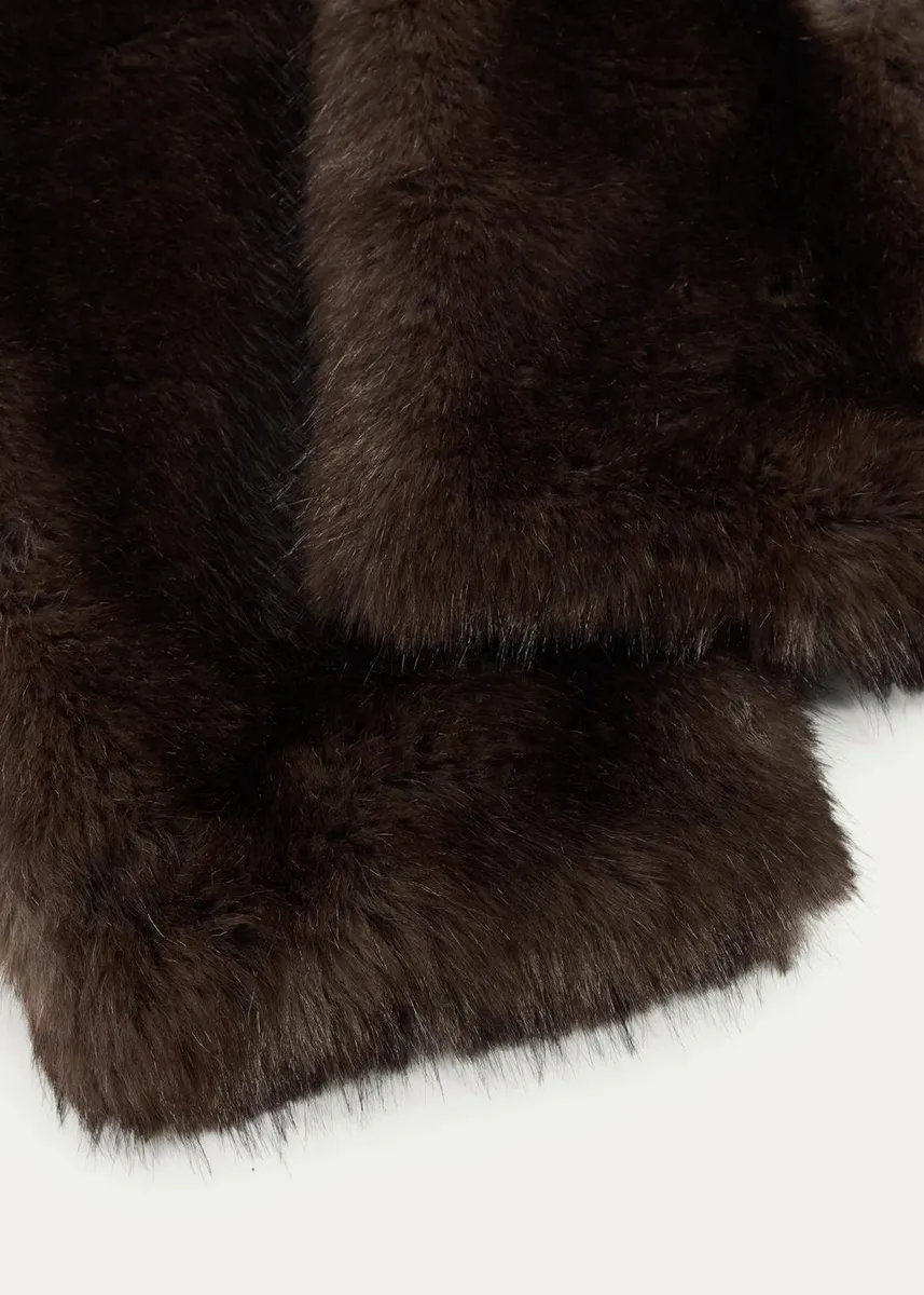 Fleurette Faux Fur Pull-Through Scarf | Thumbnail 4