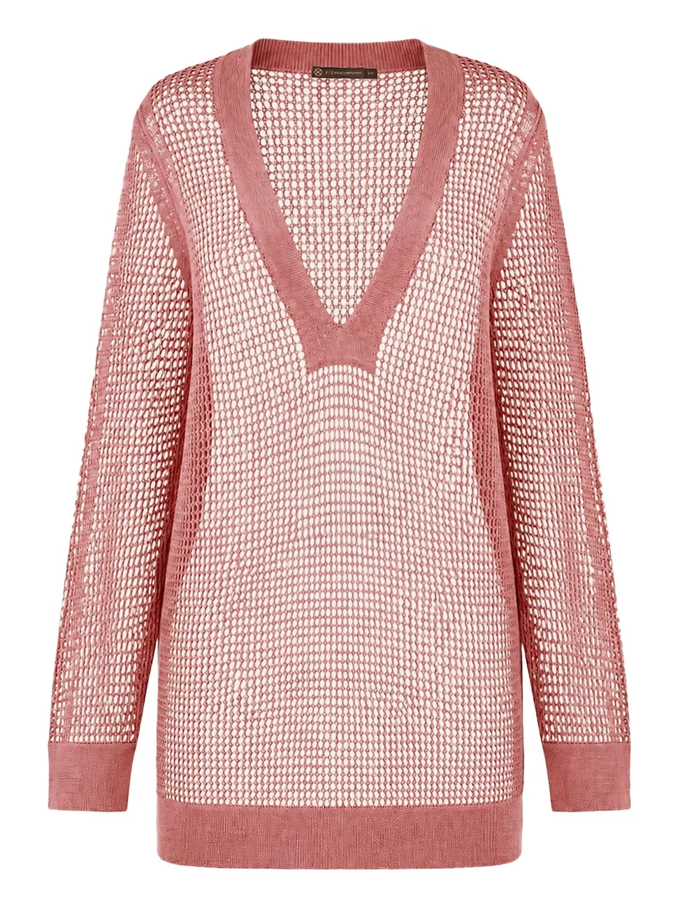 ViX Nara Open-Knit Mini Dress Coverup