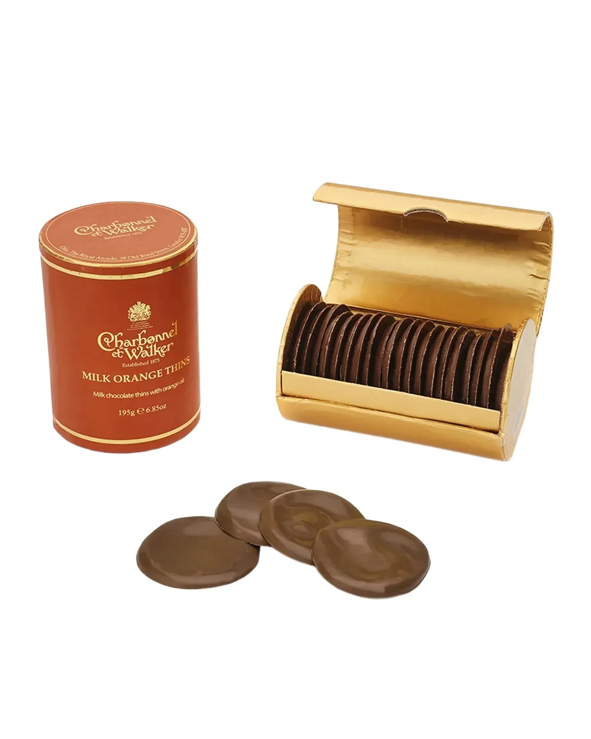 Milk Chocolate Orange Thins, 6.85 oz. Milk Chocolate Orange Thins, 6.85 oz.