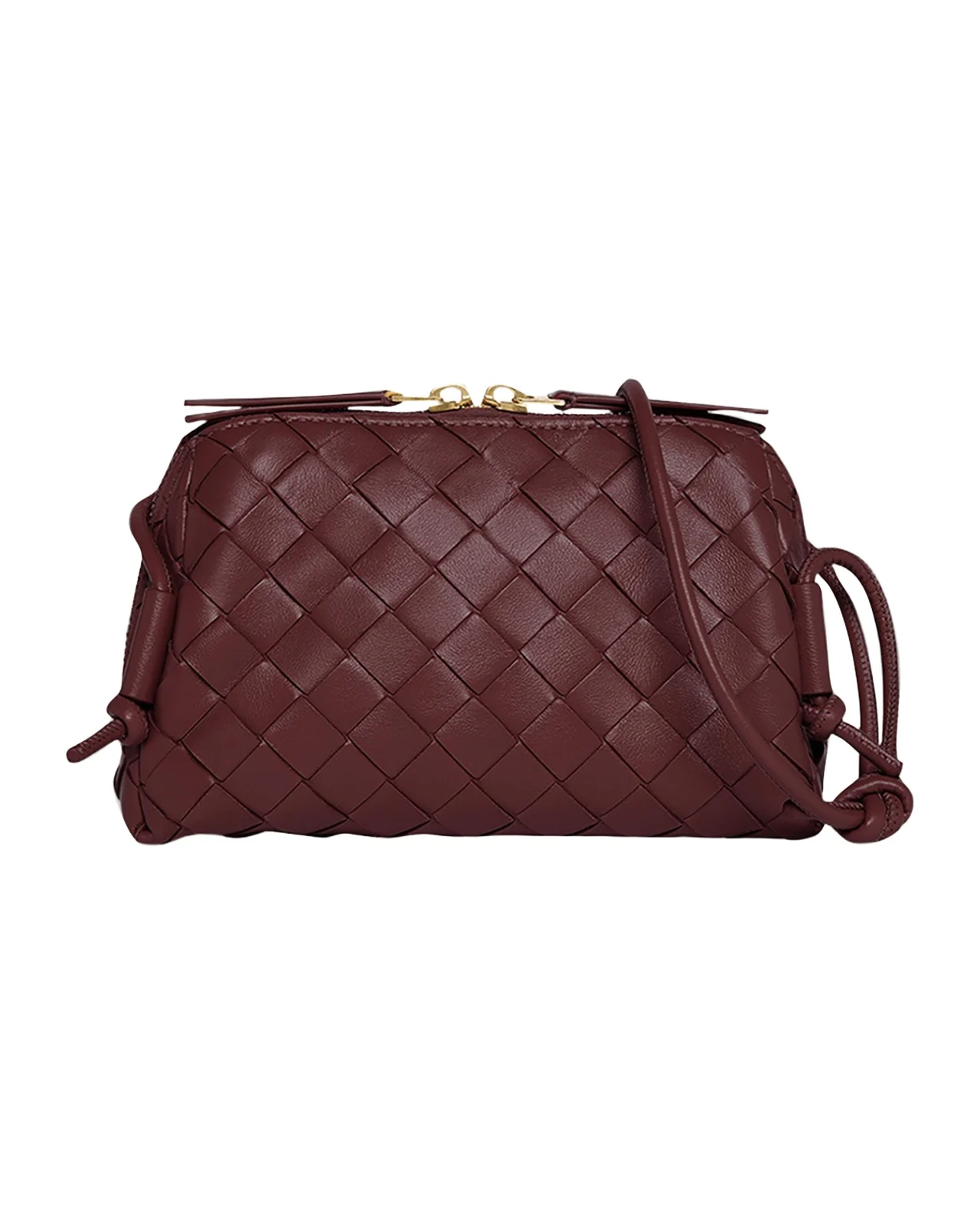 Zip Leather Pouch Shoulder Bag