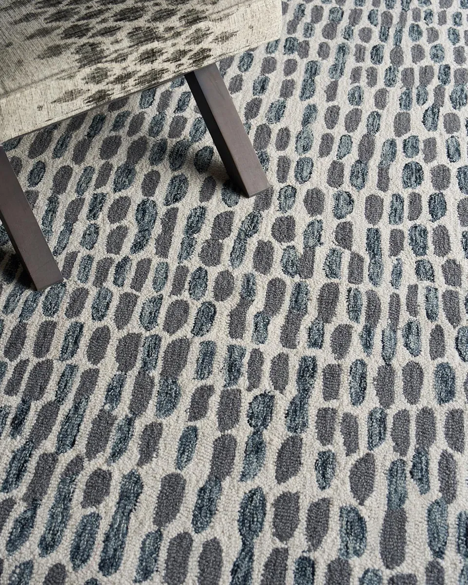 Exquisite Rugs Ink Blot Hand-Tufted Black & Gray Rug | Thumbnail 5