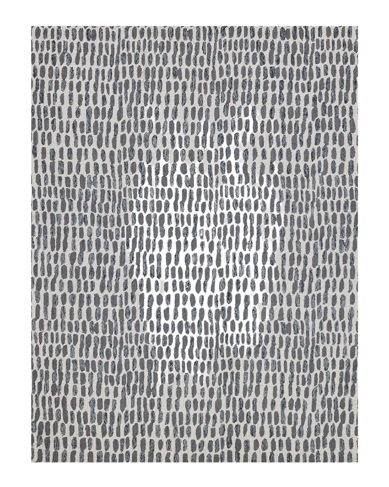 Exquisite Rugs Ink Blot Hand-Tufted Black & Gray Rug