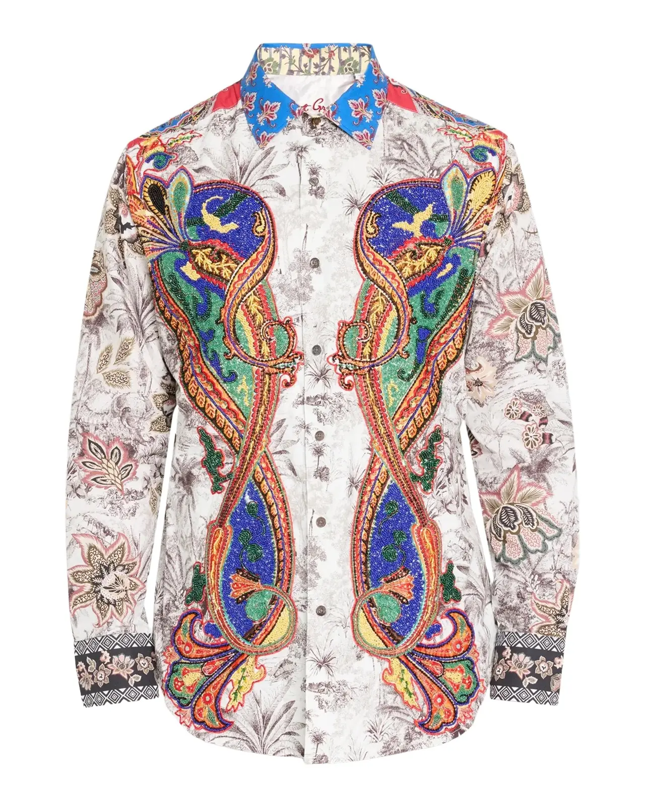 Robert Graham Men's Zamore Silk Button-Down Shirt