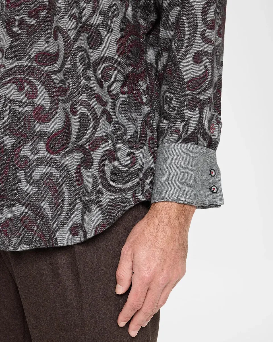 Robert Graham Men's Furman Cotton Paisley Button-Front Shirt | Thumbnail 5