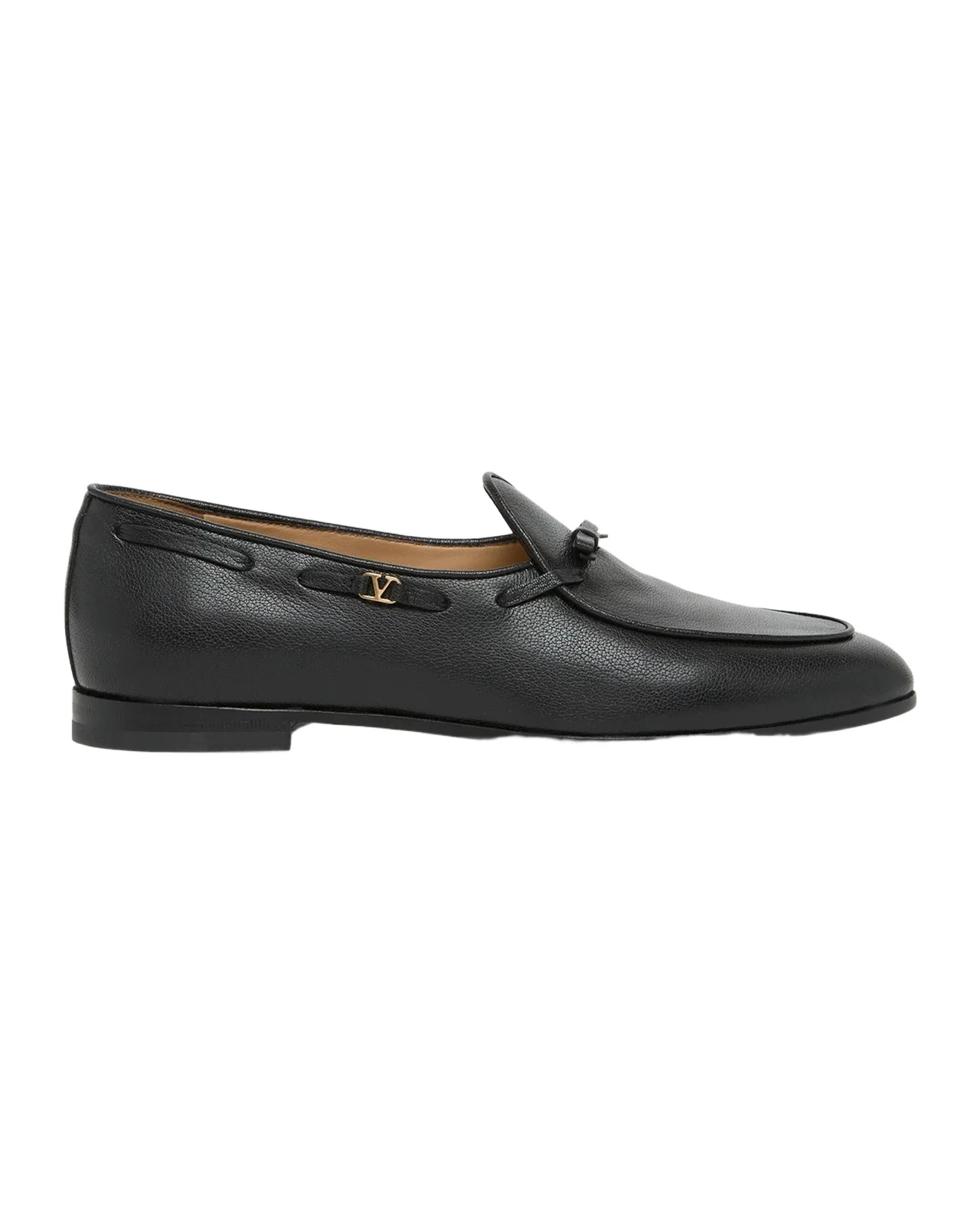 Valentino Garavani Men's Logo Leather Boat Shoes
