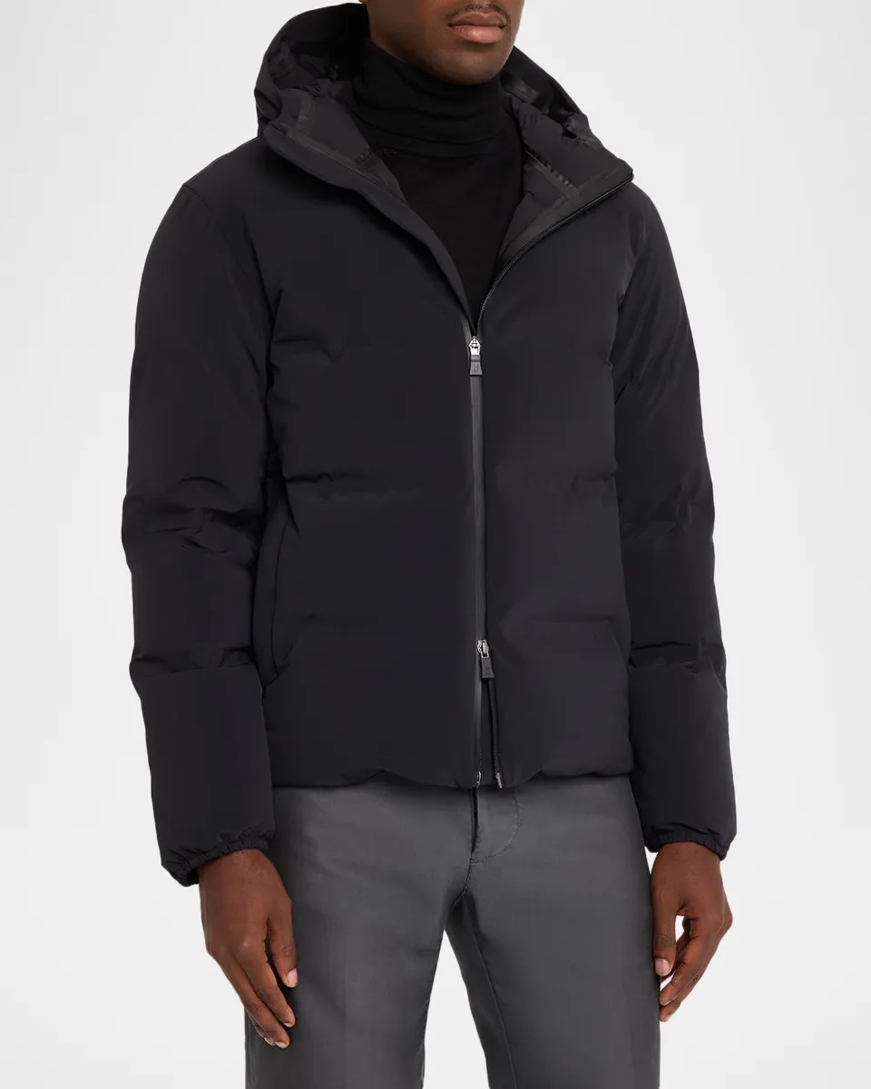 HERNO Men's New Impact Hooded Down Jacket | Thumbnail 4 HERNO Men's New Impact Hooded Down Jacket | Thumbnail 4