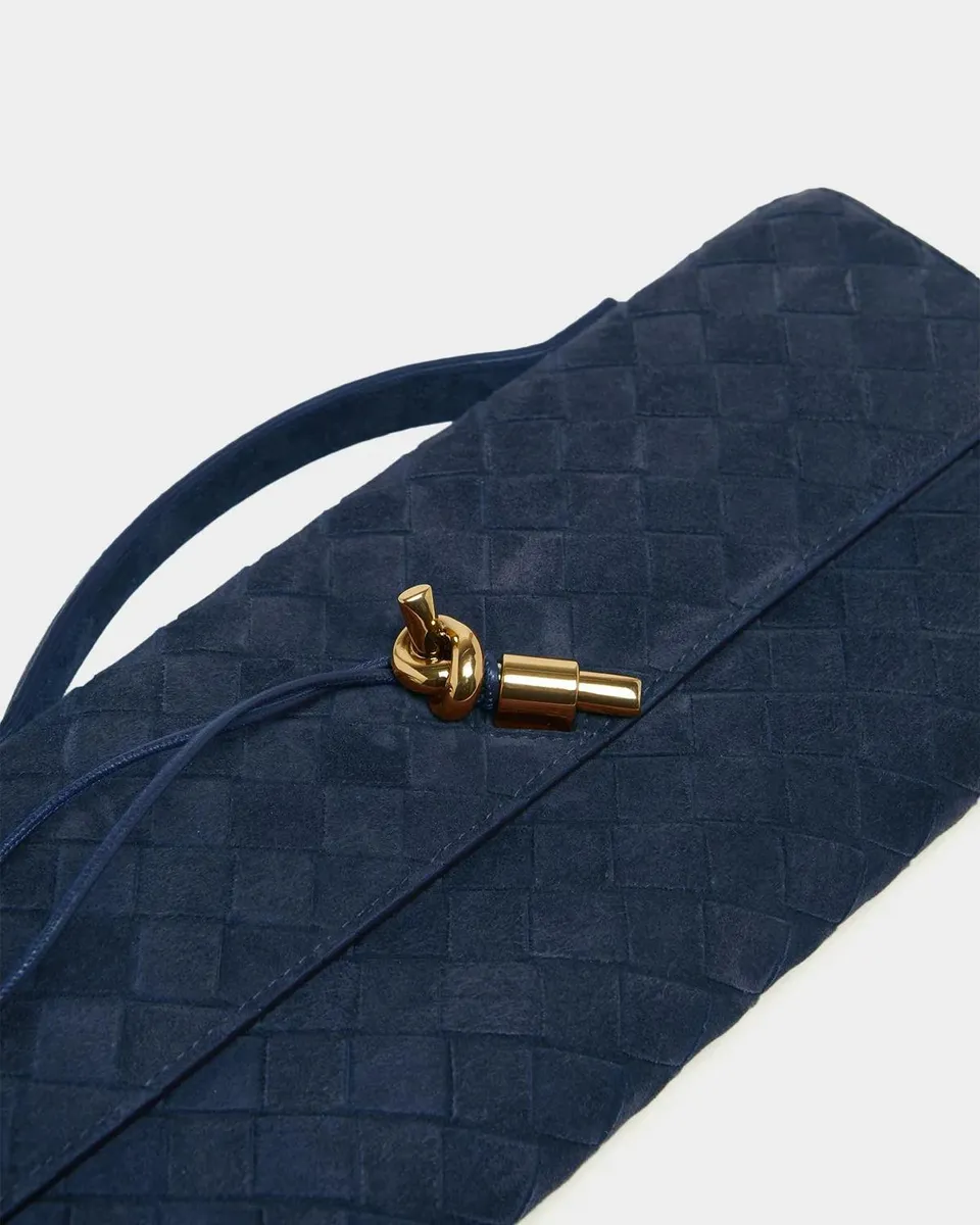 Bottega Veneta Andiamo Suede Clutch Bag | Thumbnail 6