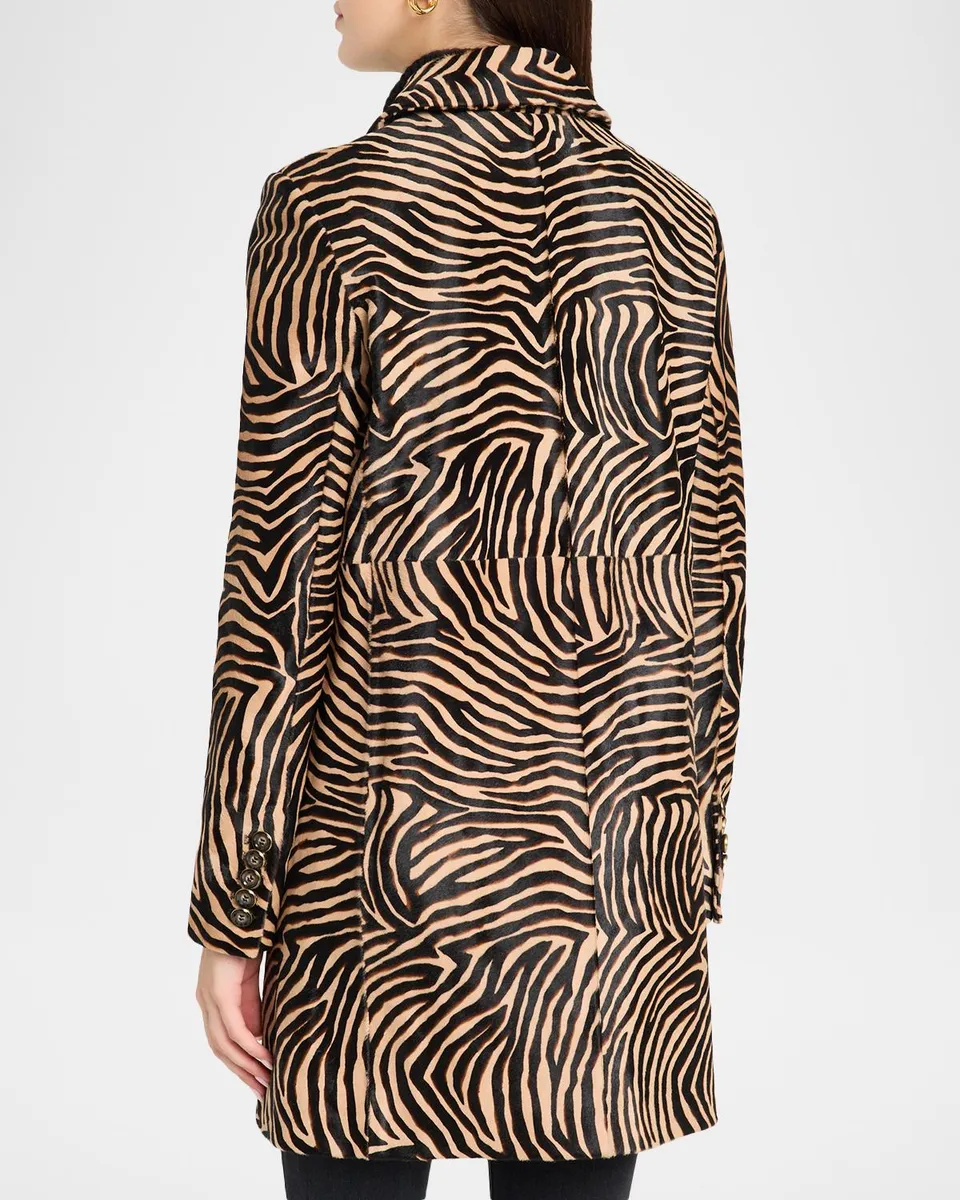 Veronica Beard Shelley Zebra Calf Hair Dickey Coat | Thumbnail 3 Veronica Beard Shelley Zebra Calf Hair Dickey Coat | Thumbnail 3