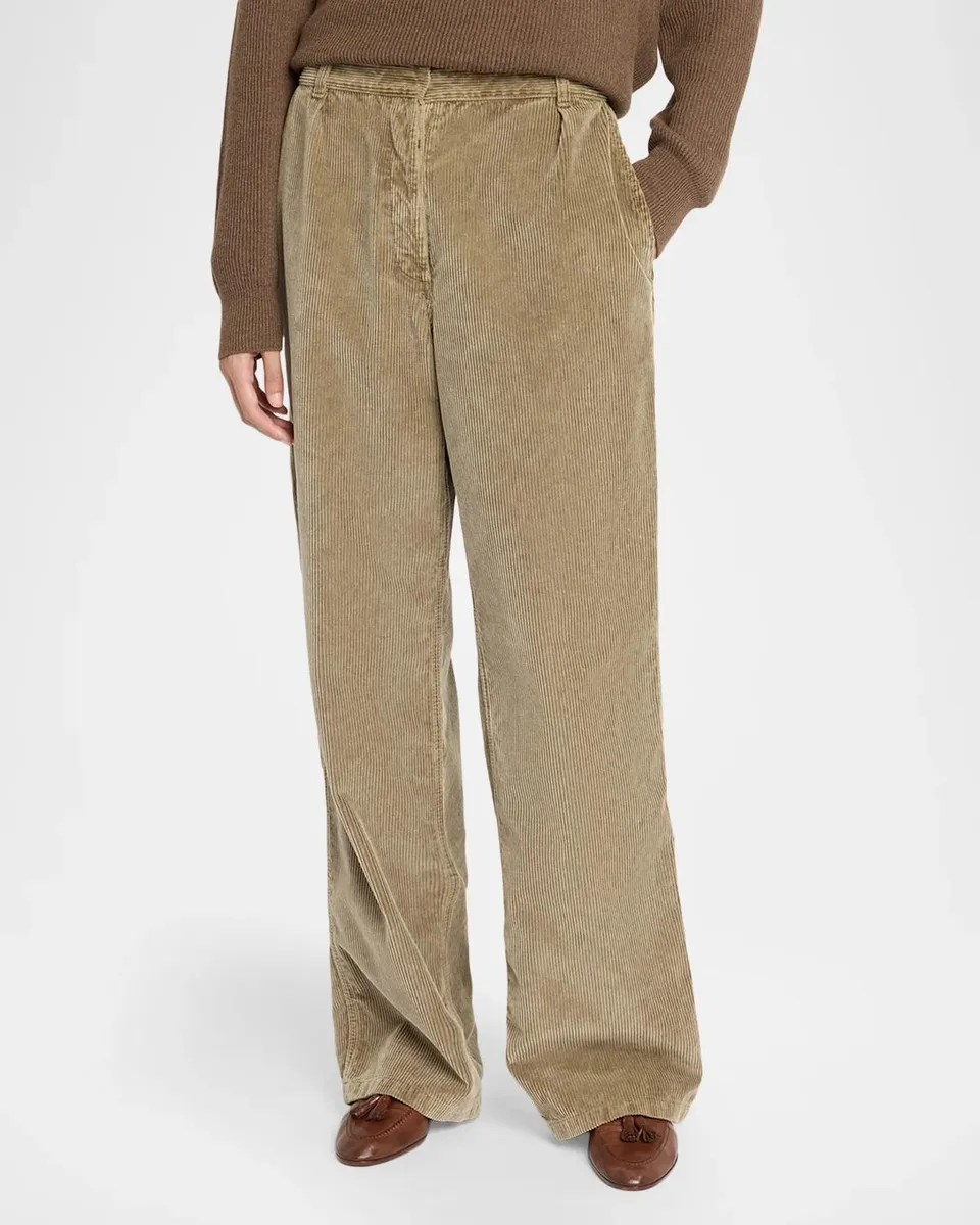 The Row Adler Corduroy Pleated Relaxed-Leg Pants | Thumbnail 4 The Row Adler Corduroy Pleated Relaxed-Leg Pants | Thumbnail 4