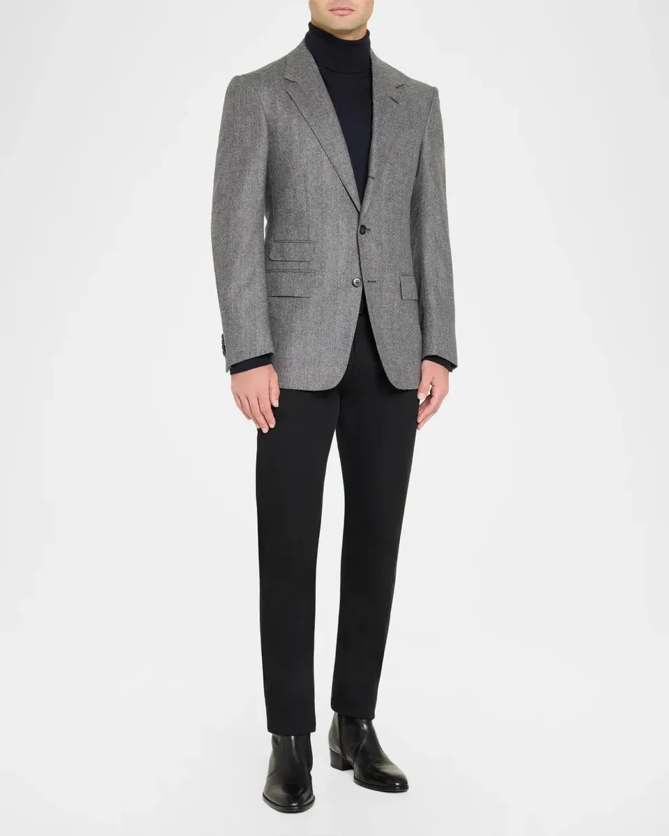 dunhill Men's Wool & Cashmere Herringbone Sport Coat | Thumbnail 2 dunhill Men's Wool & Cashmere Herringbone Sport Coat | Thumbnail 2
