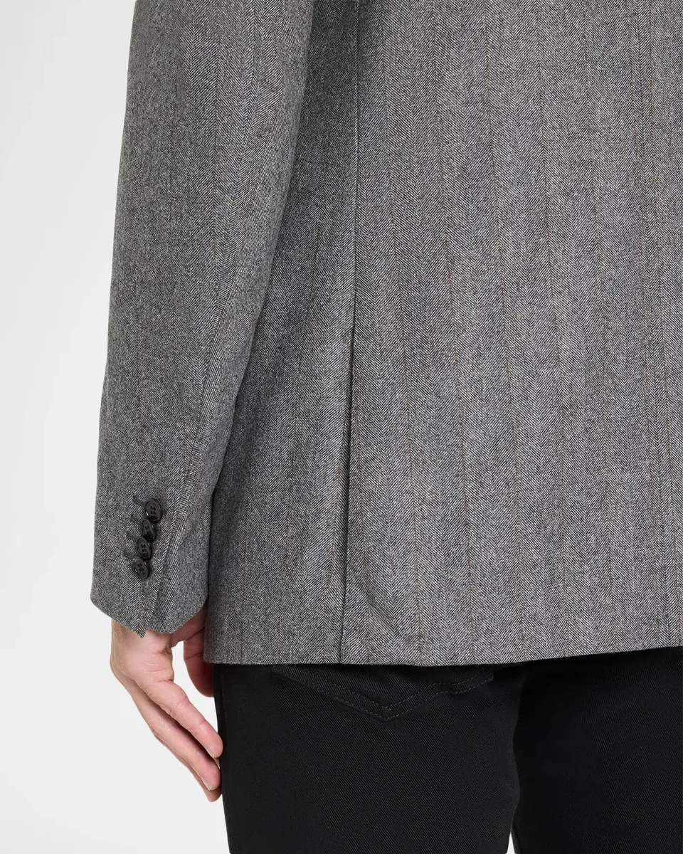 dunhill Men's Wool & Cashmere Herringbone Sport Coat | Thumbnail 8 dunhill Men's Wool & Cashmere Herringbone Sport Coat | Thumbnail 8