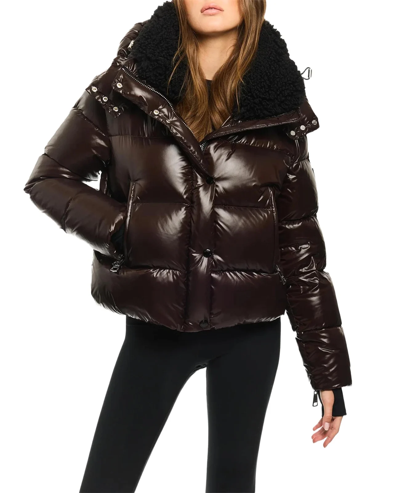 Sam. Phoenix Sherpa-Collar Down-Fill Puffer Jacket