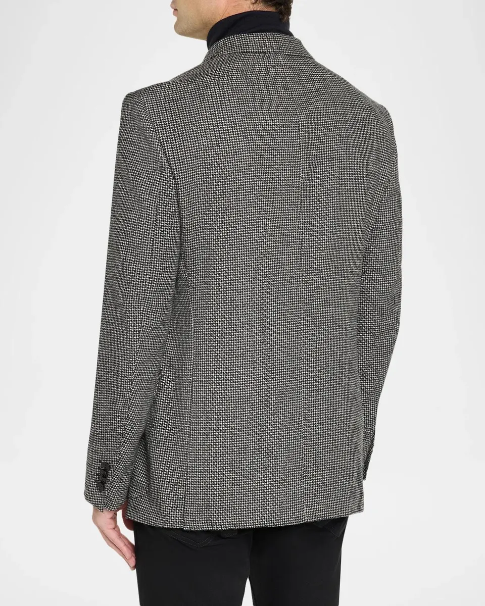 dunhill Men's Houndstooth Peak Lapel Double-Breasted Sport Coat | Thumbnail 3 dunhill Men's Houndstooth Peak Lapel Double-Breasted Sport Coat | Thumbnail 3