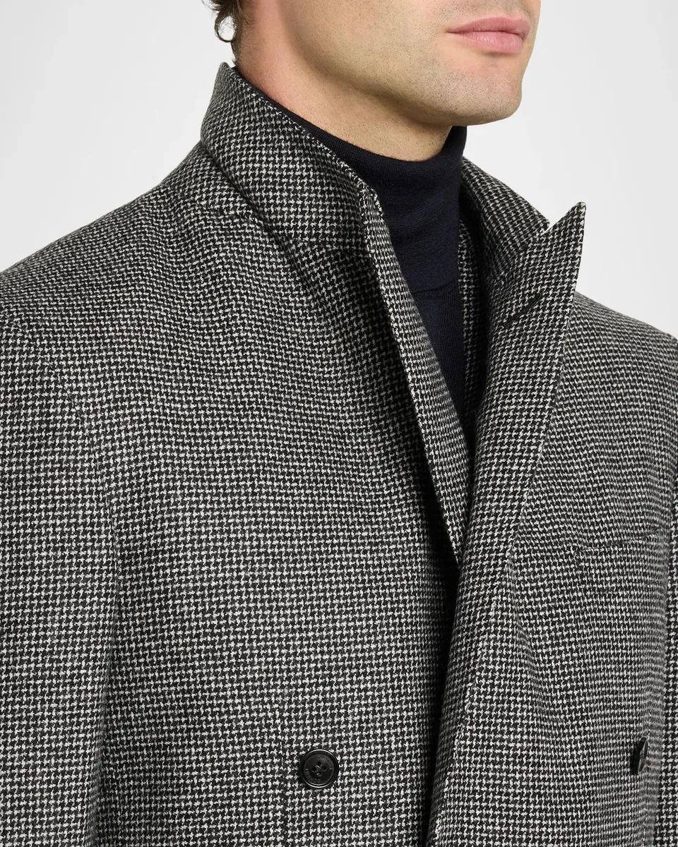 dunhill Men's Houndstooth Peak Lapel Double-Breasted Sport Coat | Thumbnail 7 dunhill Men's Houndstooth Peak Lapel Double-Breasted Sport Coat | Thumbnail 7