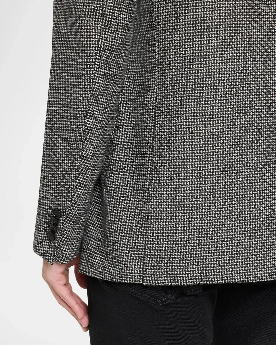 dunhill Men's Houndstooth Peak Lapel Double-Breasted Sport Coat | Thumbnail 8 dunhill Men's Houndstooth Peak Lapel Double-Breasted Sport Coat | Thumbnail 8