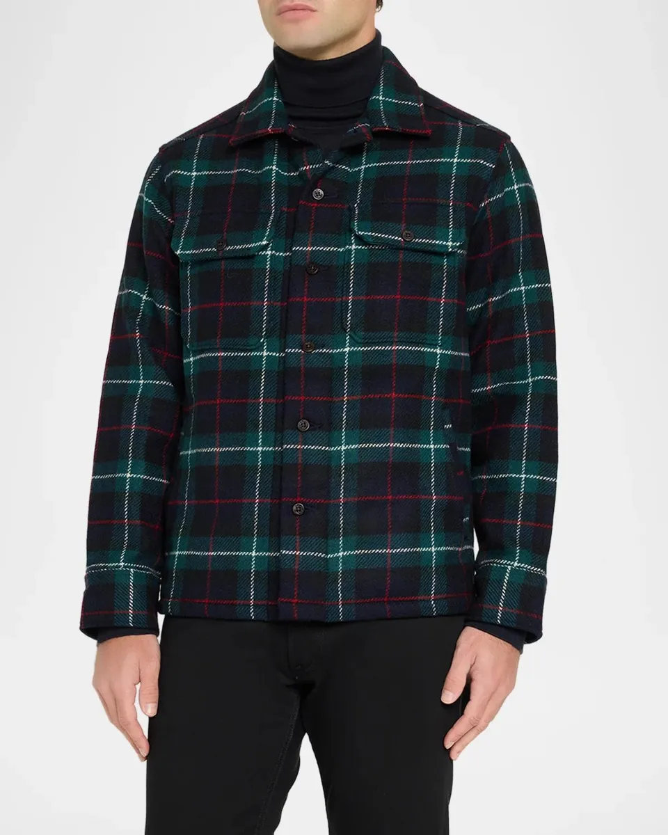 Polo Ralph Lauren Men's Plaid Wool Shirt | Thumbnail 4 Polo Ralph Lauren Men's Plaid Wool Shirt | Thumbnail 4