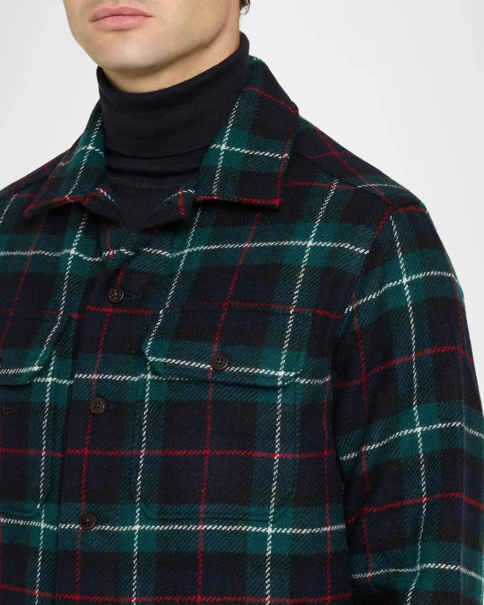 Polo Ralph Lauren Men's Plaid Wool Shirt | Thumbnail 5 Polo Ralph Lauren Men's Plaid Wool Shirt | Thumbnail 5