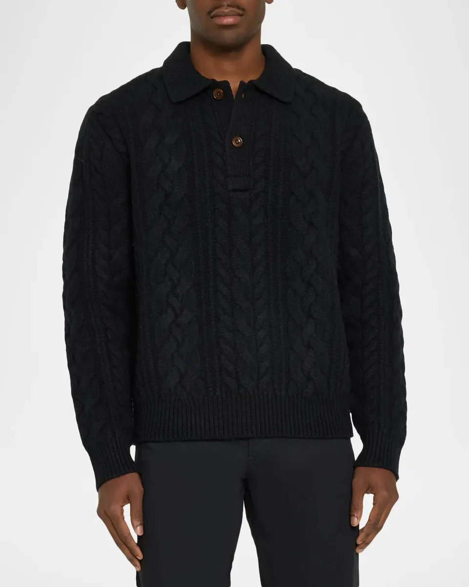 Polo Ralph Lauren Men's Aran-Knit Wool-Alpaca Jumper | Thumbnail 4