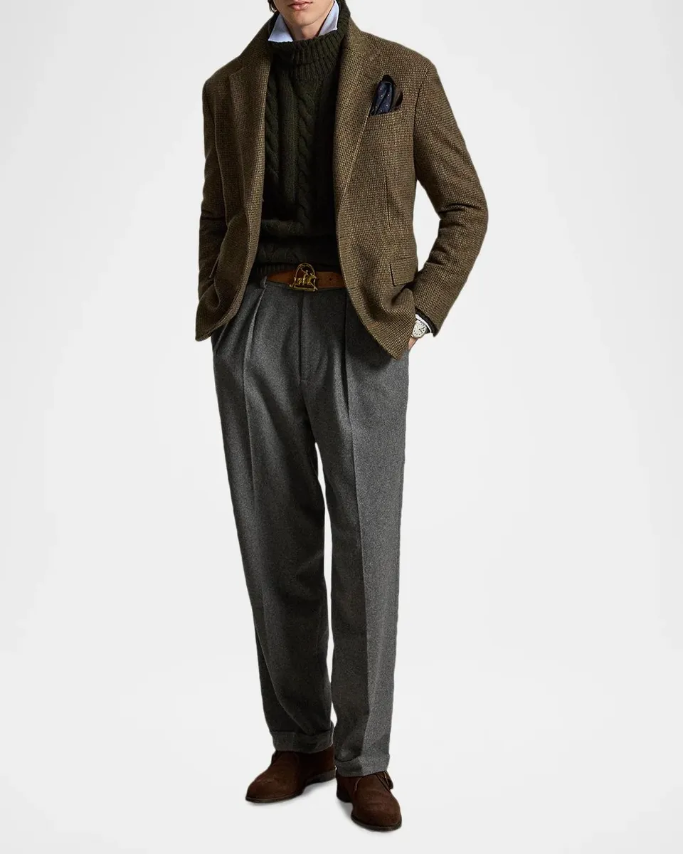Polo Ralph Lauren Men's Heyworth Tick-Weave Wool Tweed Jacket | Thumbnail 2