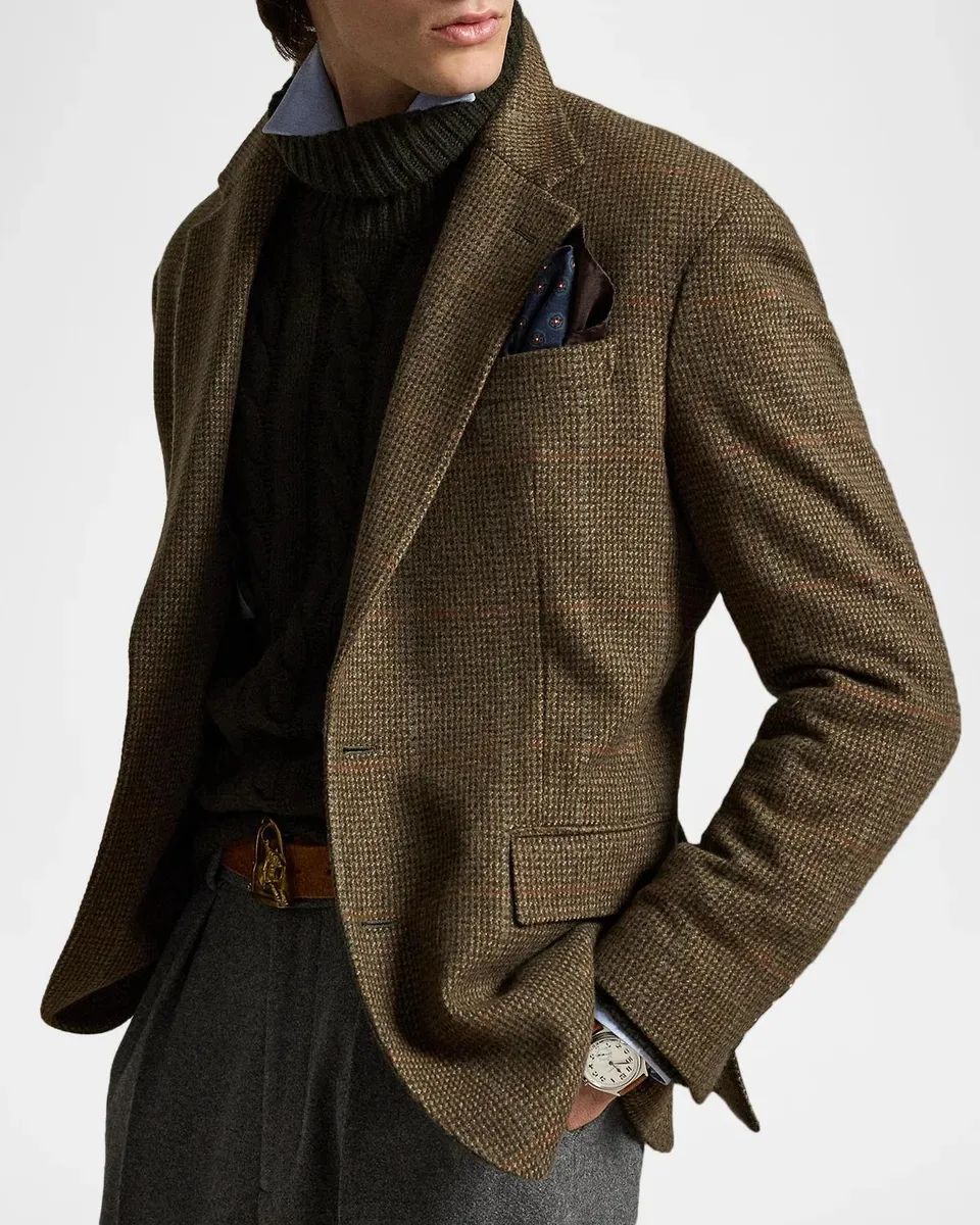 Polo Ralph Lauren Men's Heyworth Tick-Weave Wool Tweed Jacket | Thumbnail 4