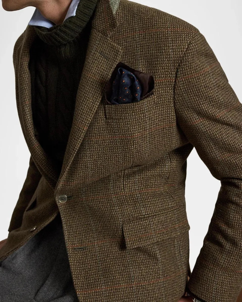 Polo Ralph Lauren Men's Heyworth Tick-Weave Wool Tweed Jacket | Thumbnail 5