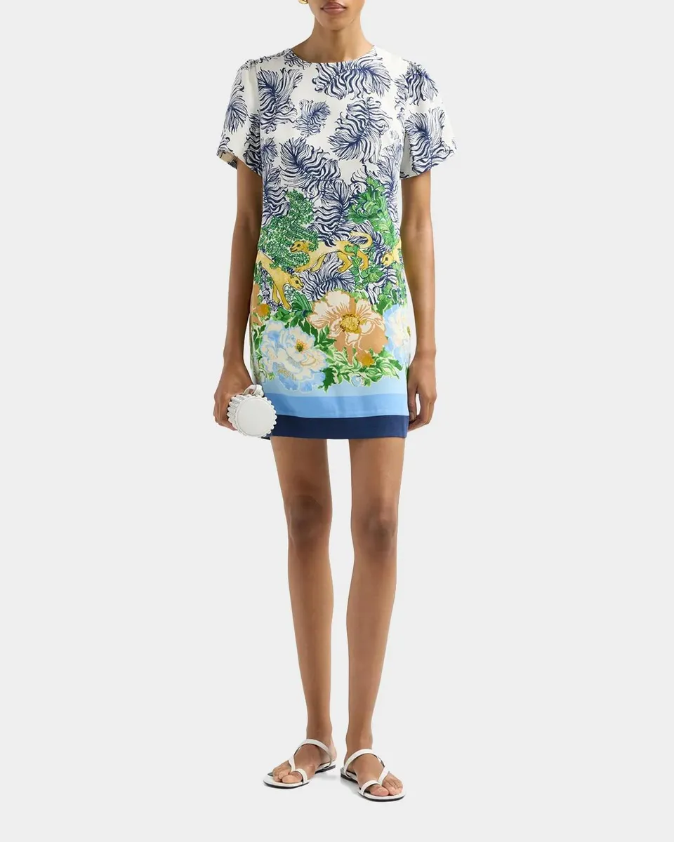 Lilly Pulitzer Edita Floral-Print Mini Shift Dress | Thumbnail 2 Lilly Pulitzer Edita Floral-Print Mini Shift Dress | Thumbnail 2