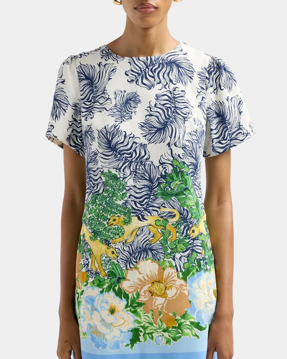 Lilly Pulitzer Edita Floral-Print Mini Shift Dress | Thumbnail 3 Lilly Pulitzer Edita Floral-Print Mini Shift Dress | Thumbnail 3