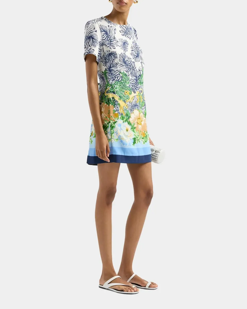 Lilly Pulitzer Edita Floral-Print Mini Shift Dress | Thumbnail 5 Lilly Pulitzer Edita Floral-Print Mini Shift Dress | Thumbnail 5