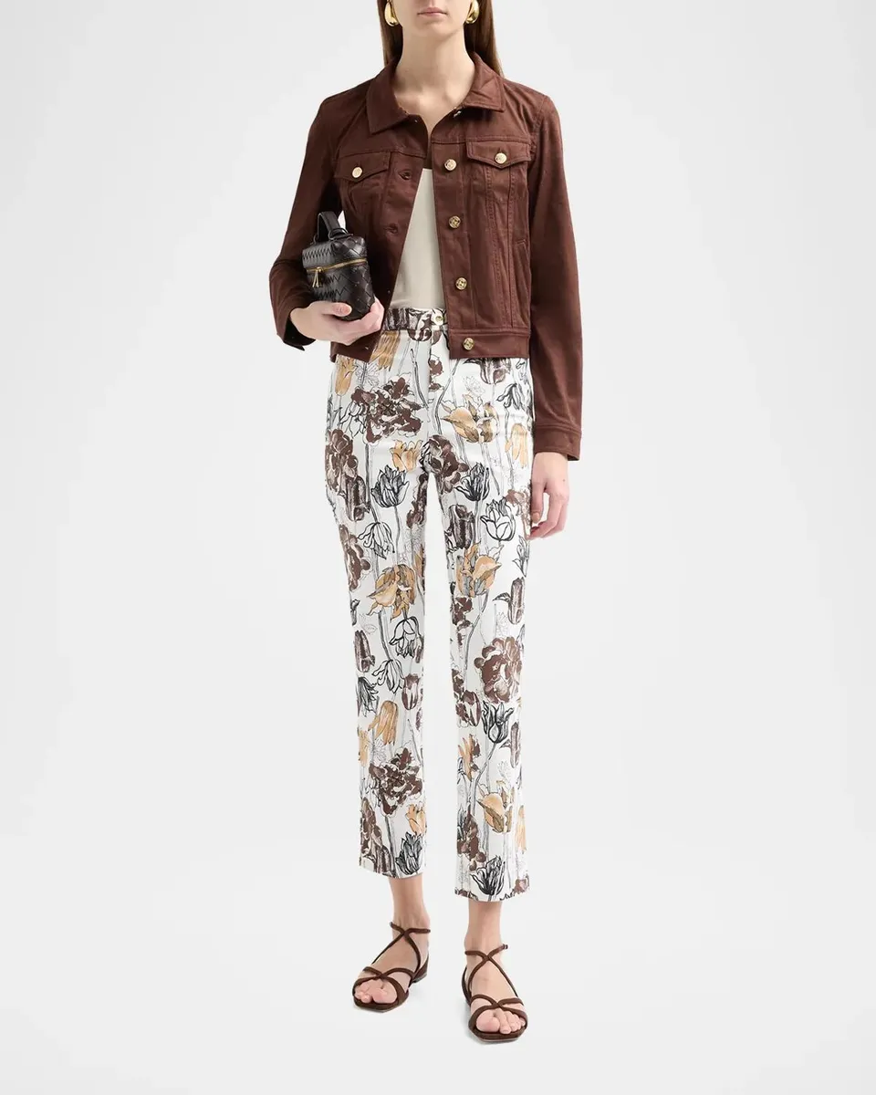 Lilly Pulitzer Ana Big Lillies High-Rise Pants | Thumbnail 2 Lilly Pulitzer Ana Big Lillies High-Rise Pants | Thumbnail 2