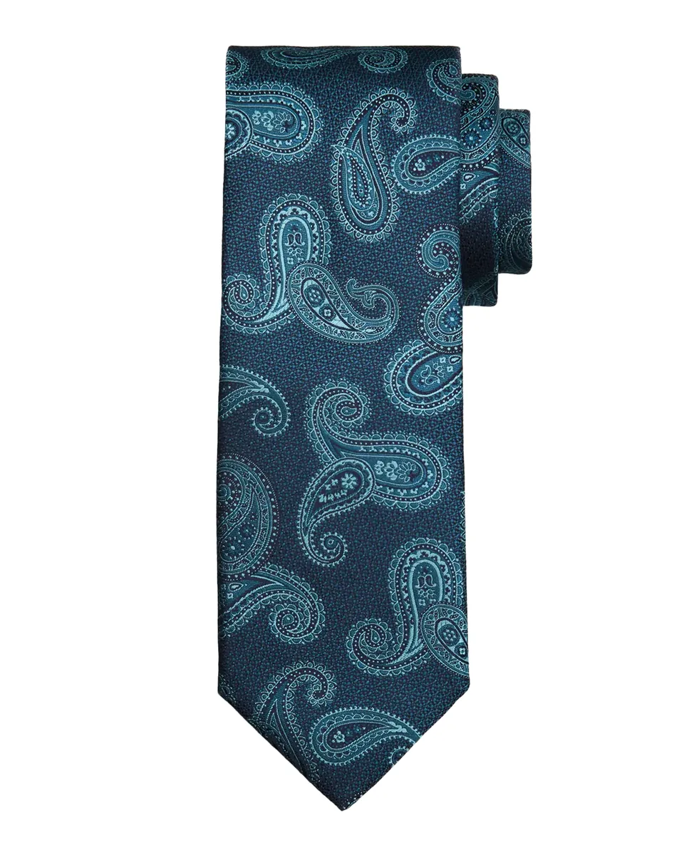 Canali Men's Paisley Jacquard Silk Tie | Thumbnail 2