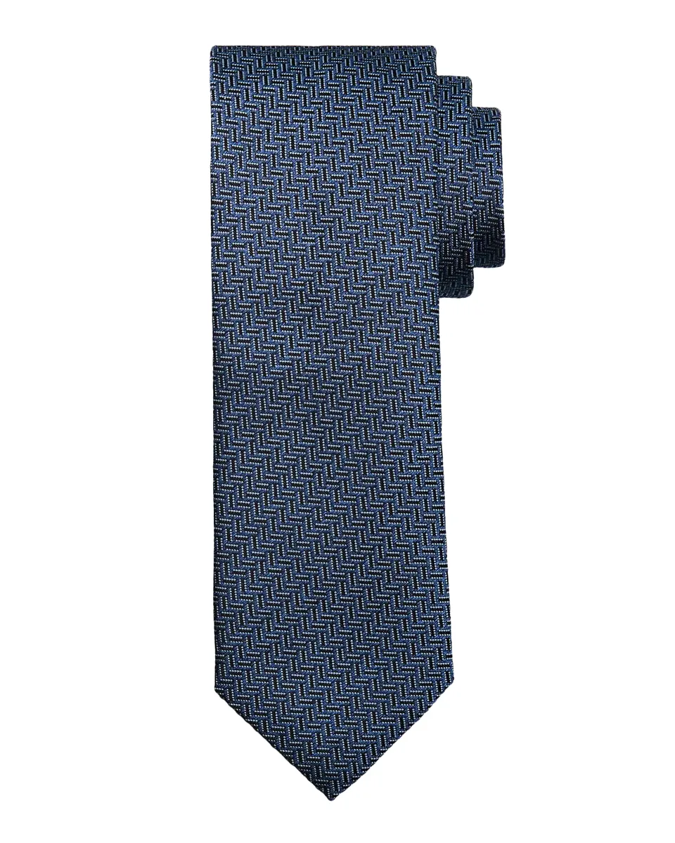 Canali Men's Jacquard Abstract Silk Tie | Thumbnail 2