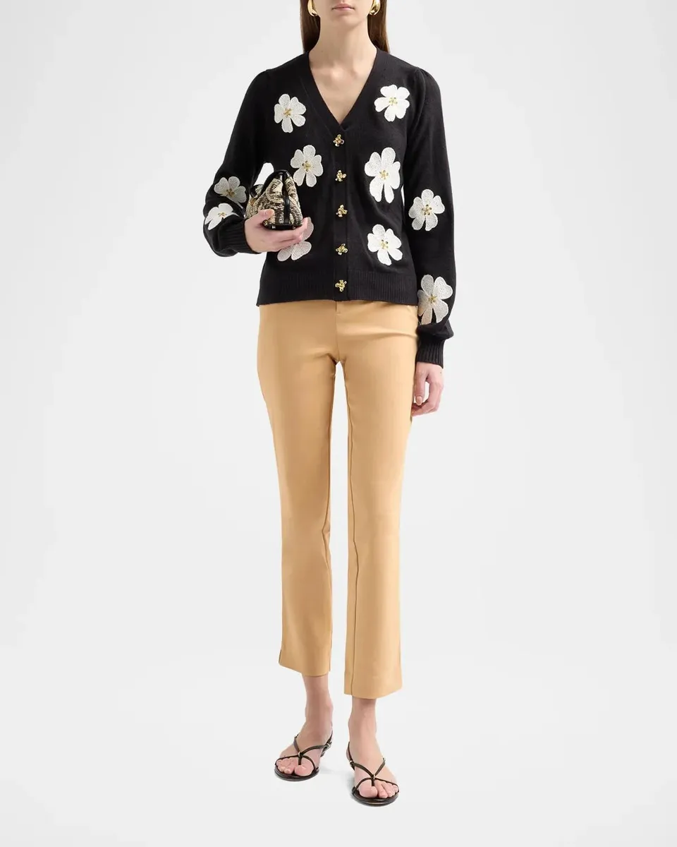 Lilly Pulitzer Ana Stretch Cotton-Blend High-Rise Pants | Thumbnail 2 Lilly Pulitzer Ana Stretch Cotton-Blend High-Rise Pants | Thumbnail 2