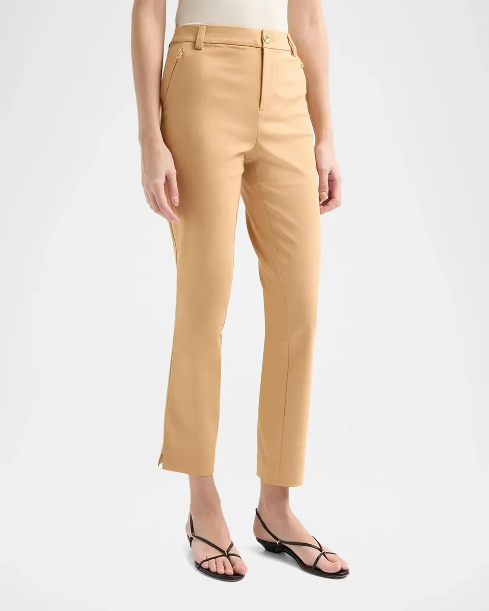 Lilly Pulitzer Ana Stretch Cotton-Blend High-Rise Pants | Thumbnail 4 Lilly Pulitzer Ana Stretch Cotton-Blend High-Rise Pants | Thumbnail 4