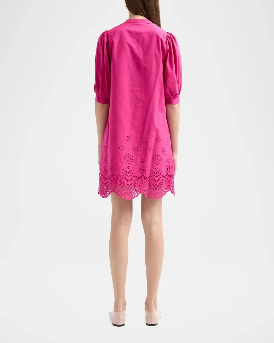 Lilly Pulitzer Mialeigh Scalloped Eyelet Mini Dress | Thumbnail 3 Lilly Pulitzer Mialeigh Scalloped Eyelet Mini Dress | Thumbnail 3