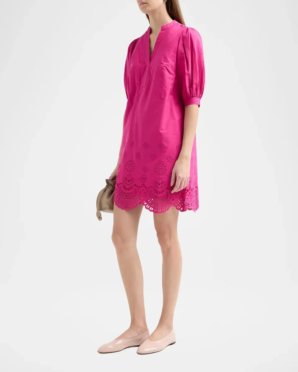 Lilly Pulitzer Mialeigh Scalloped Eyelet Mini Dress | Thumbnail 4 Lilly Pulitzer Mialeigh Scalloped Eyelet Mini Dress | Thumbnail 4