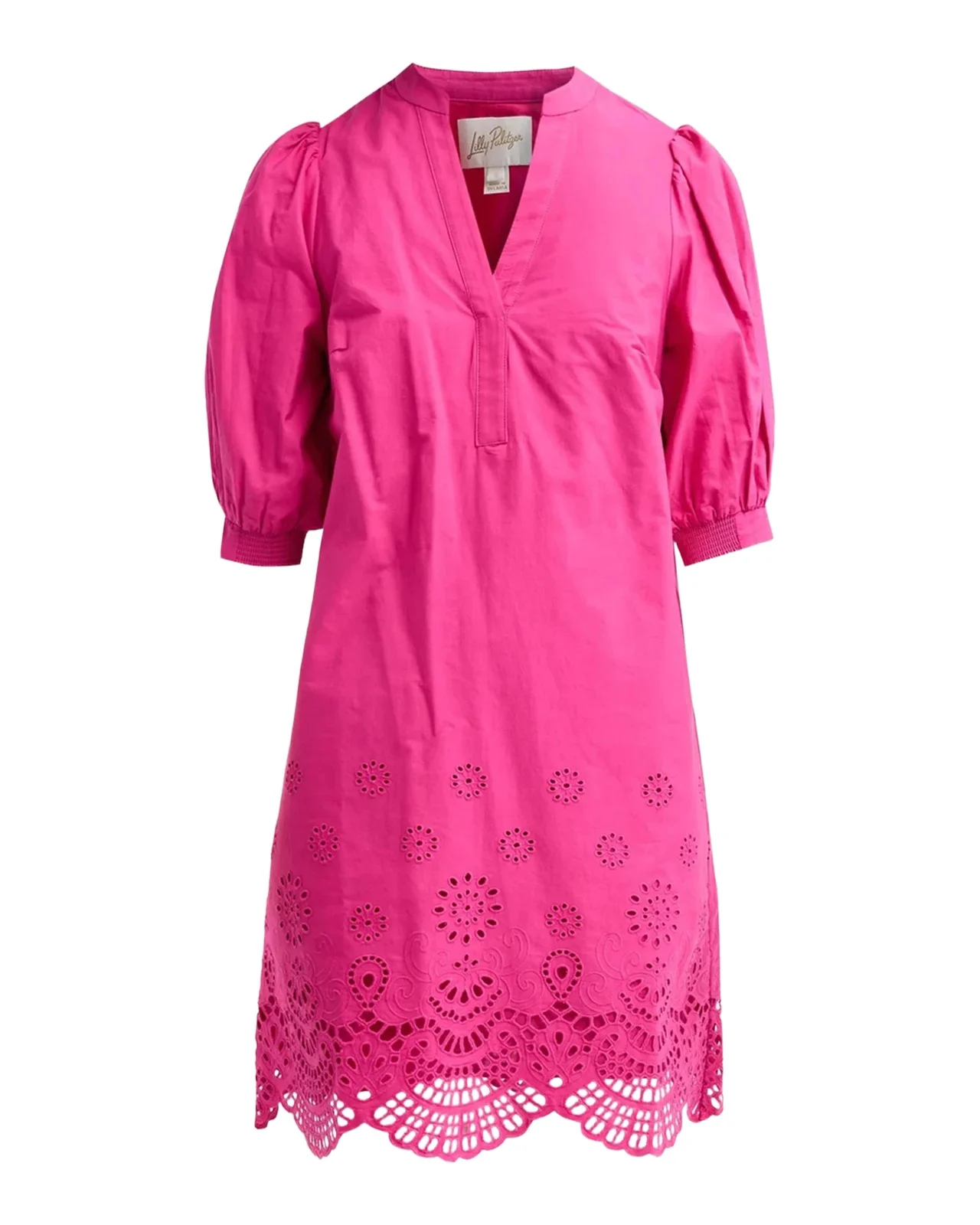Mialeigh Scalloped Eyelet Mini Dress Mialeigh Scalloped Eyelet Mini Dress