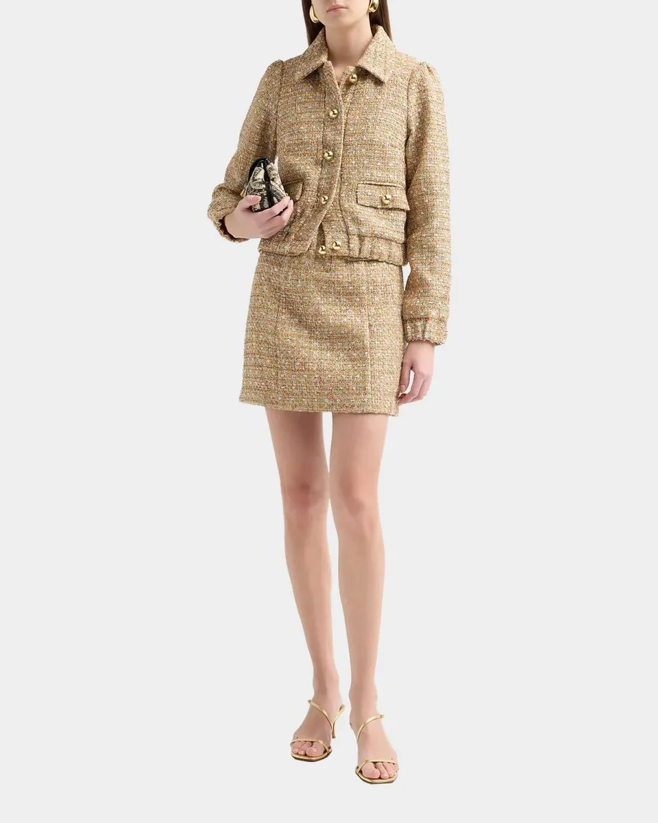 Lilly Pulitzer Gwynnie Button-Front Boucle Jacket | Thumbnail 2 Lilly Pulitzer Gwynnie Button-Front Boucle Jacket | Thumbnail 2