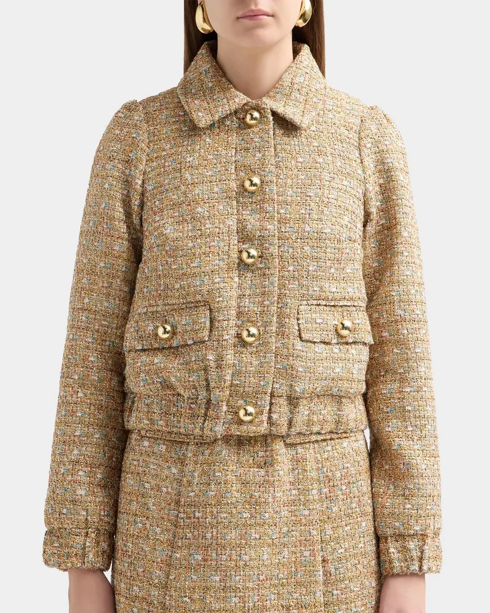 Lilly Pulitzer Gwynnie Button-Front Boucle Jacket | Thumbnail 3 Lilly Pulitzer Gwynnie Button-Front Boucle Jacket | Thumbnail 3