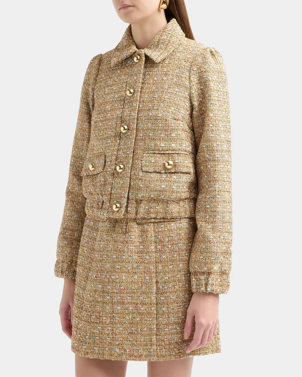 Lilly Pulitzer Gwynnie Button-Front Boucle Jacket | Thumbnail 5 Lilly Pulitzer Gwynnie Button-Front Boucle Jacket | Thumbnail 5
