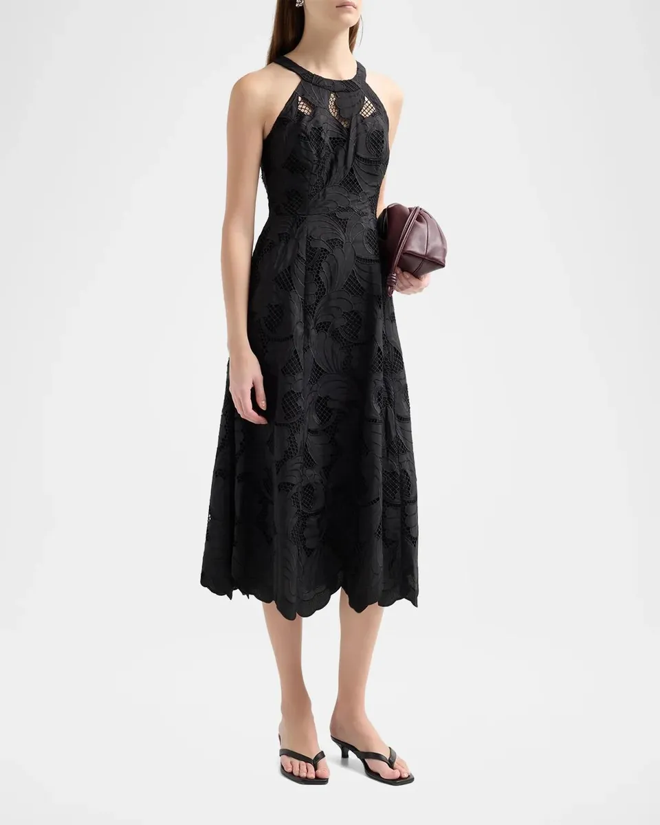 Lilly Pulitzer Denise Lace Midi Dress | Thumbnail 4