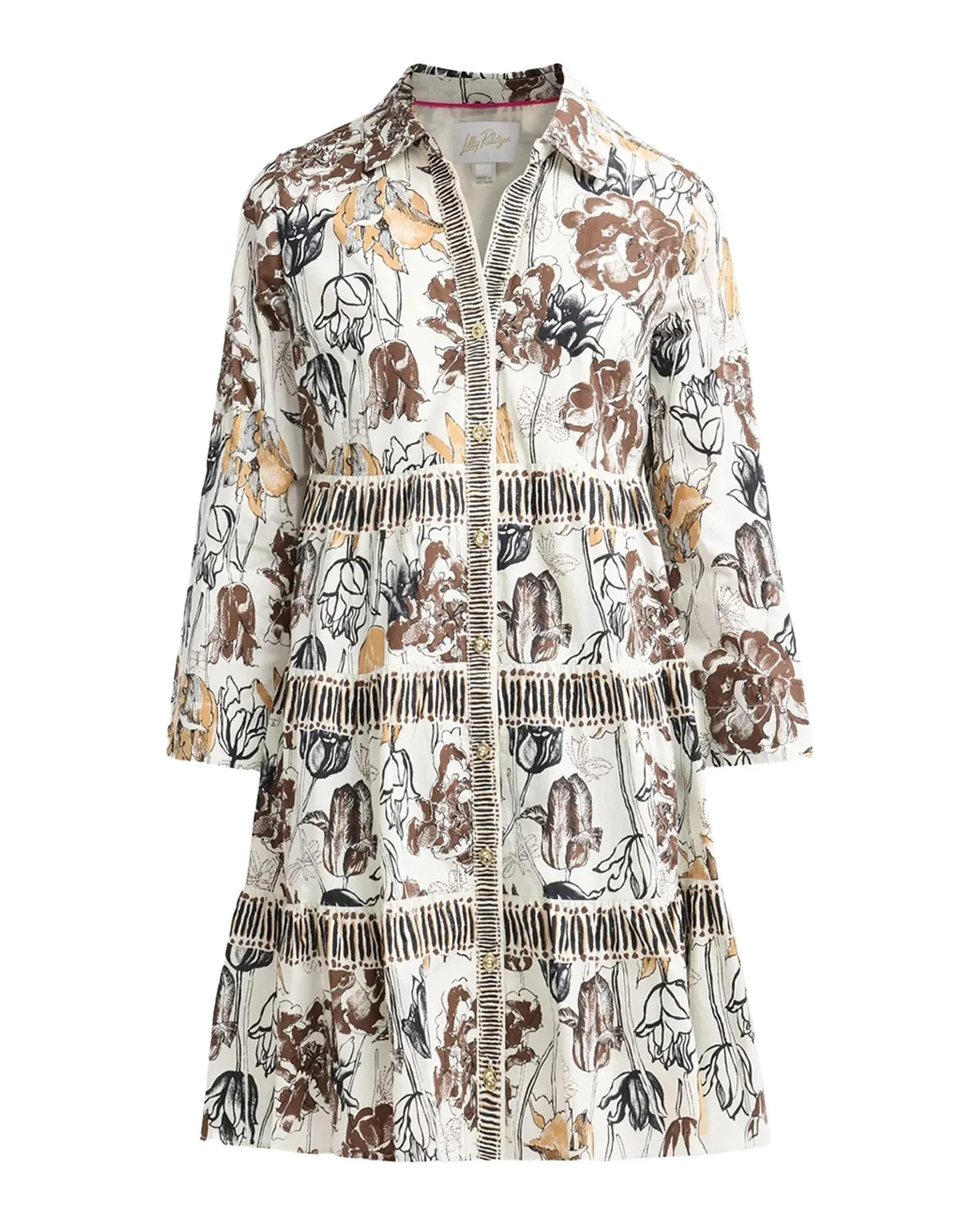 Angie Tiered Floral-Print Mini Dress Angie Tiered Floral-Print Mini Dress