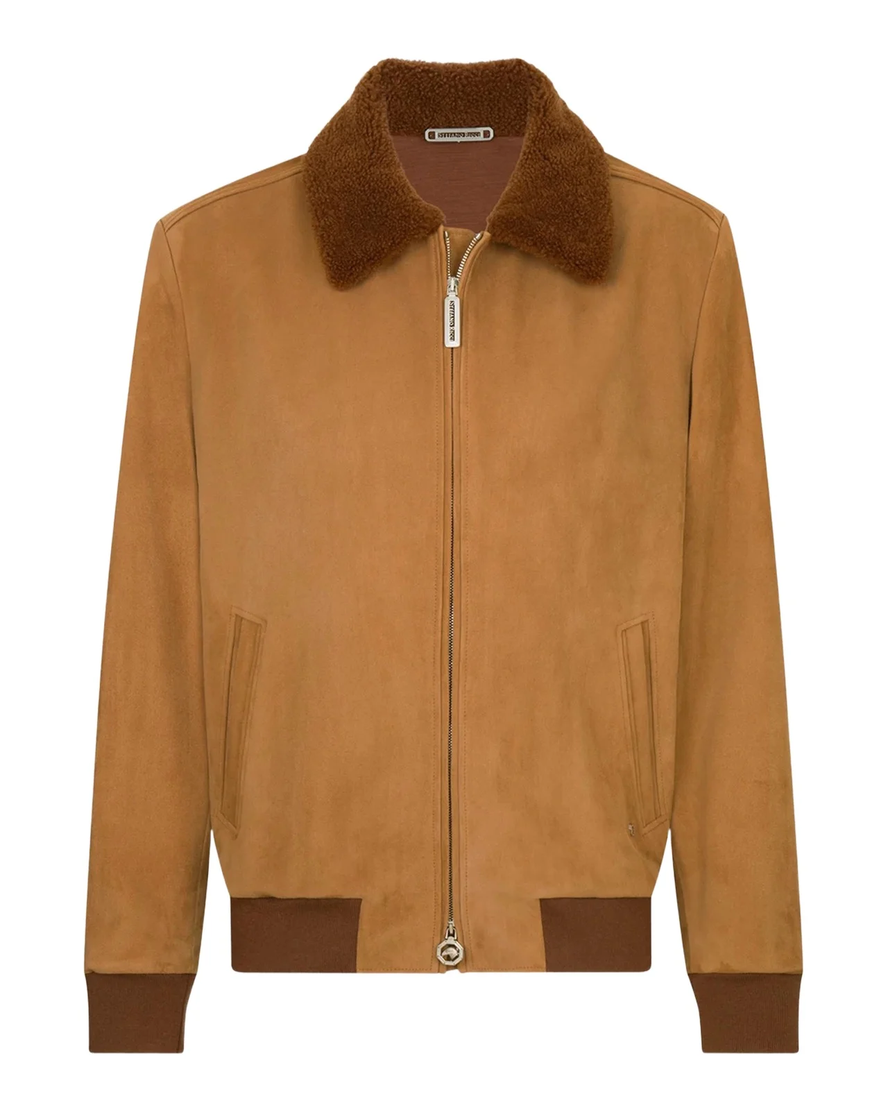 Stefano Ricci Men's Suede Shearling-Collar Blouson Jacket