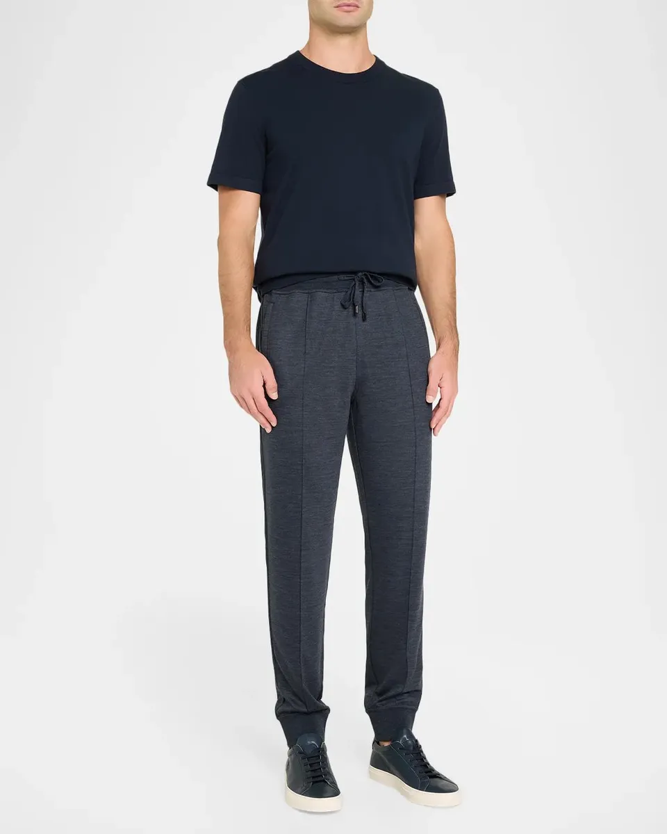 Stefano Ricci Men's Wool-Nylon Drawstring Sweatpants | Thumbnail 2 Stefano Ricci Men's Wool-Nylon Drawstring Sweatpants | Thumbnail 2