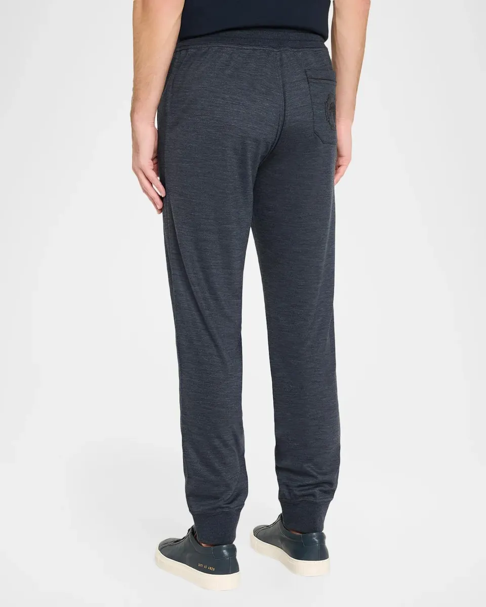 Stefano Ricci Men's Wool-Nylon Drawstring Sweatpants | Thumbnail 3 Stefano Ricci Men's Wool-Nylon Drawstring Sweatpants | Thumbnail 3