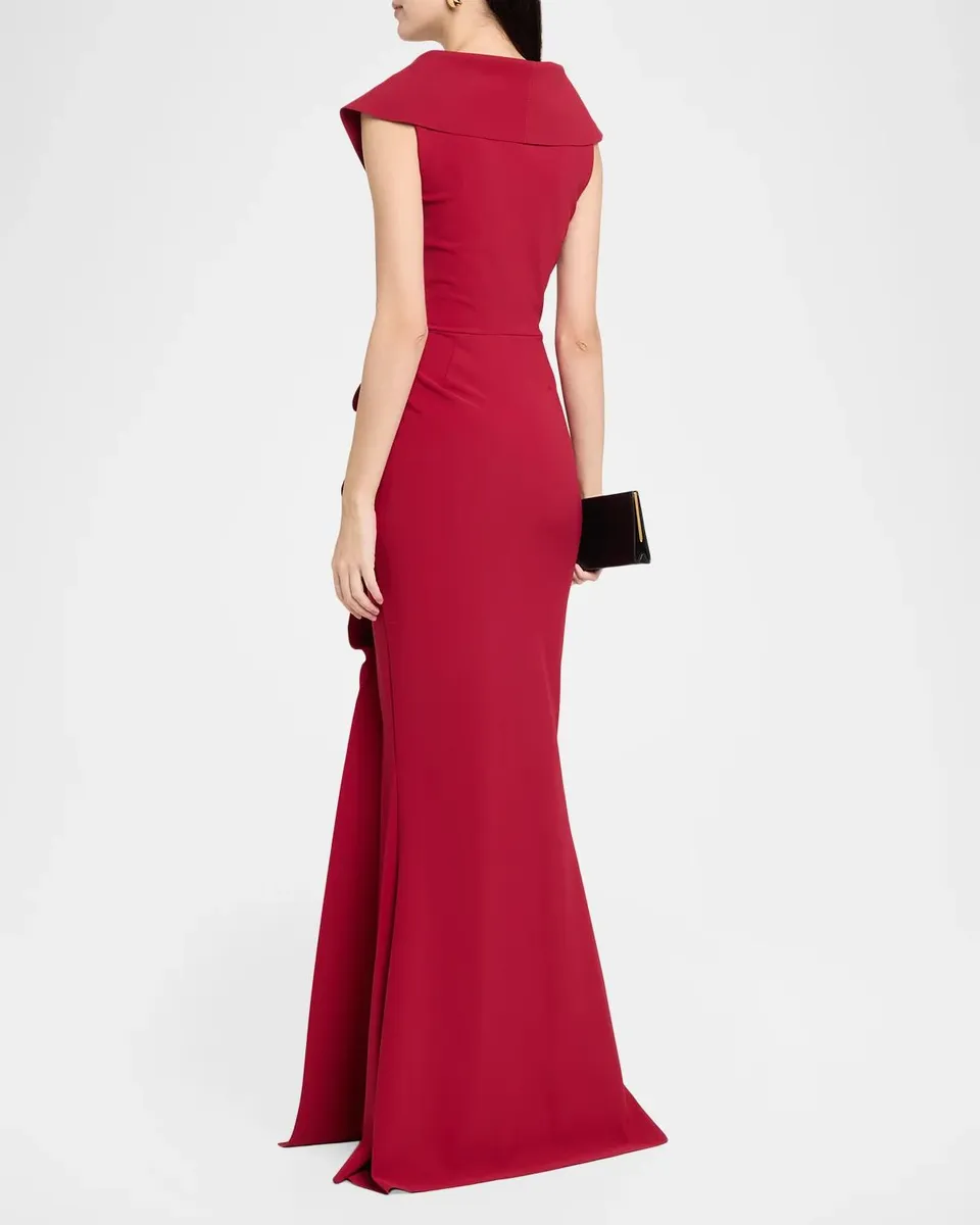 Chiara Boni La Petite Robe Sleeveless Ruffle Mermaid Gown | Thumbnail 3 Chiara Boni La Petite Robe Sleeveless Ruffle Mermaid Gown | Thumbnail 3