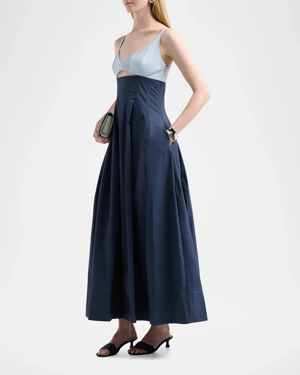 Simkhai Maddy Cotton-Blend Cut-Out Midi Dress | Thumbnail 4